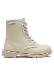 Kappa Botki 242885 Écru. Botki Kappa, bez wzorów, ze skóry, bez obcasa, na płaskiej podeszwie, bez zapięcia. Za 129.99 zł.