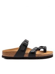 Birkenstock Japonki Mayari 0071793 Czarny. Czarne japonki Birkenstock, bez wzorów, ze skóry. Za 289.99 zł.