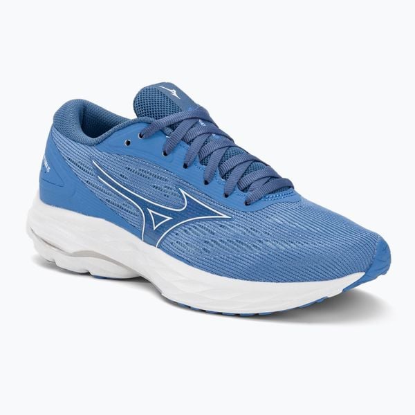 Buty do biegania damskie Mizuno Wave Ultima 15. Niebieskie buty do biegania Mizuno, bez wzorów, bez zapięcia, do biegania, mizuno wave. Za 429.99 zł.
