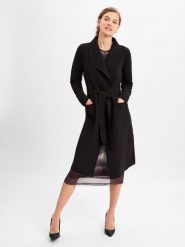 Vila Płaszcz dwustronny - VIJuice Kobiety Sztuczne włókno czarny, S. Czarne płaszcze Vila, s, bez wzorów, z dżerseju, klasyczne, bez kaptura. Za 349.95 zł.