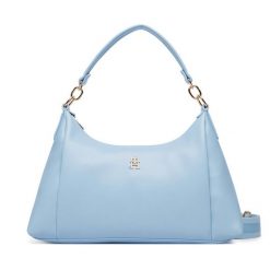 Torebka Tommy Hilfiger. Niebieskie torebki klasyczne Tommy Hilfiger, bez wzorów, klasyczne, bez dodatków. Za 529.99 zł.