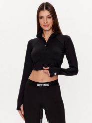DKNY Sport Bluzka DP2T9232 Czarny Classic Fit. Czarne t-shirty sportowe DKNY Sport, xs, bez wzorów, z syntetyku, bez ramiączek. Za 159.99 zł.