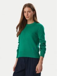Tommy Hilfiger Sweter WW0WW52298 Zielony Regular Fit. Zielone swetry Tommy Hilfiger, xs, bez wzorów, z bawełny, bez ramiączek. Za 529.99 zł.