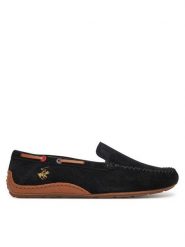 Beverly Hills Polo Club Mokasyny WB-VIESTE-07 Czarny. Czarne mokasyny Beverly Hills Polo Club, bez wzorów, ze skóry. Za 180.99 zł.
