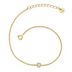 Glanzstücke München Srebrna bransoleta srebro wysokiej próby Topaz srebrny Bransoletki 1 ct Damski. Szare bransoletki Glanzstücke München, z topazem, pozłacane. Za 299.99 zł.