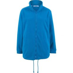 Bluza rozpinana z polaru, długi rękaw bonprix lazurowy niebieski. Bluzy z polaru bonprix. Za 69.99 zł.