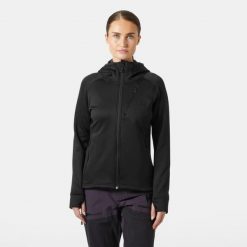 Bluza damska z kapturem Helly Hansen Odin Thermal Pro. Czarne bluzy Helly Hansen, na zimę, bez wzorów, sportowe, bez ramiączek, z kapturem. Za 575.50 zł.