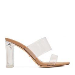 Klapki DeeZee. Klapki DeeZee, bez wzorów, bez obcasa, bez zapięcia. Za 119.99 zł.