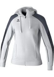Damska bluza dresowa z kapturem Erima Evo Star. Białe bluzy z kapturem Erima, bez wzorów, z dresówki, z kapturem, na fitness i siłownię. Za 183.00 zł.