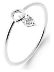 L'Atélier Précieux Srebrny pierścionek z cyrkonią rozmiar: 52. Szare pierścionki l'Atelier precieux, z cyrkonią, srebrne. Za 86.99 zł.