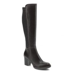 Brązowe Kozaki Grace Damskie Buty Na Obcasie. Brązowe kozaki Grace, bez wzorów, z materiału, eleganckie, bez obcasa, na obcasie, bez zapięcia. Za 499.00 zł.