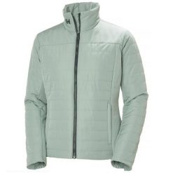 Kurtka ocieplana damska Helly Hansen Crew Insulator Jacket 2.0 - Eucalyptus. Zielone kurtki Helly Hansen, bez wzorów, casualowe, bez kaptura. Za 575.99 zł.