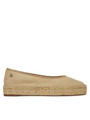 LAUREN RALPH LAUREN Espadryle Luize 802959187008 Beżowy. Brązowe espadryle Lauren Ralph Lauren, bez wzorów, z materiału, bez obcasa. Za 449.99 zł.