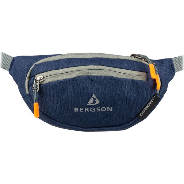 Saszetka- nerka unisex BERGSON BETA. Niebieskie nerki i saszetki Bergson, bez wzorów, casualowe, bez dodatków. Za 119.99 zł.