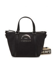 KARL LAGERFELD Torebka A2W30082 Czarny. Czarne torebki klasyczne KARL LAGERFELD, bez wzorów, z materiału, bez dodatków. Za 499.99 zł.