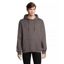 Bluza z kapturem Sol's Snake. Szare bluzy SOL'S, s, bez wzorów, z bawełny, bez ramiączek, z kapturem. Za 99.90 zł.