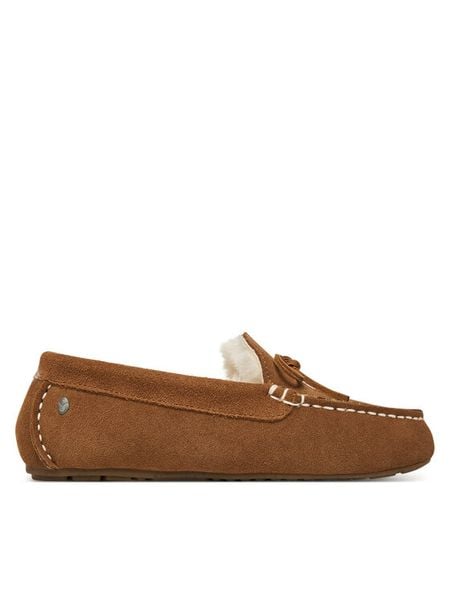 EMU Australia Mokasyny Sandrine W13211 Brązowy. Brązowe mokasyny Emu Australia, bez wzorów, ze skóry. Za 429.99 zł.