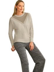 Heine Sweter w kolorze beżowym rozmiar: 48. Brązowe swetry Heine, bez wzorów, bez ramiączek. Za 104.99 zł.