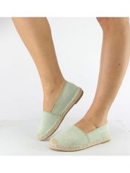 Foreverfolie Espadryle w kolorze zielonym rozmiar: 36. Zielone espadryle Foreverfolie, bez wzorów, bez obcasa. Za 74.81 zł.