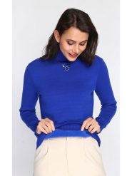 C& Jo Golf w kolorze niebieskim rozmiar: 40. Niebieskie swetry C& Jo, bez wzorów, z kaszmiru, klasyczne, bez ramiączek. Za 172.95 zł.