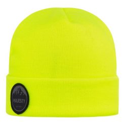 Bawełniana czapka Majesty Beanie neon yellow. Żółte czapki zimowe Majesty, bez wzorów, z bawełny, sportowe. W wyprzedaży za 55.49 zł.