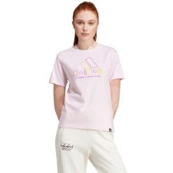 Koszulka damska adidas Xpress Logo. Czerwone t-shirty sportowe adidas, m, bez wzorów, z bawełny, bez ramiączek, na fitness i siłownię. Za 128.99 zł.
