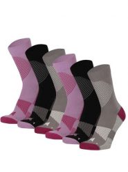 Skarpety kompresyjne do biegania ćwierć 6 szt., fioletowe. Fioletowe skarpetki XTREME, bez wzorów, z elastanu. Za 186.40 zł.