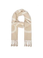 Calvin Klein Szalik LV04F8072G Beżowy. Brązowe szaliki i kominy Calvin Klein, bez wzorów, z wełny. Za 369.99 zł.