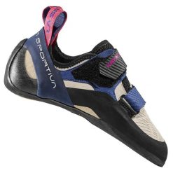 Buty wspinaczkowe damskie La Sportiva Katana. Niebieskie buty treningowe La Sportiva, bez wzorów, z gumy, bez zapięcia, wspinaczkowe. Za 729.99 zł.