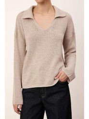 Trendyol Sweter w kolorze beżowym rozmiar: Standart. Brązowe swetry Trendyol, bez wzorów, bez ramiączek. Za 86.99 zł.