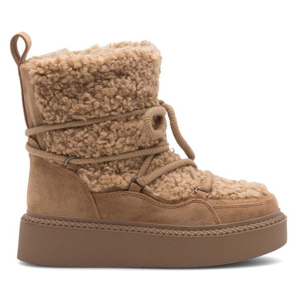 Śniegowce Jenny Fairy. Brązowe śniegowce Jenny Fairy, bez wzorów, bez zapięcia. Za 179.99 zł.