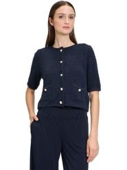 Vera Mont Kardigan w kolorze granatowym rozmiar: XL. Niebieskie swetry Vera Mont, xl, bez wzorów, bez ramiączek. Za 159.21 zł.