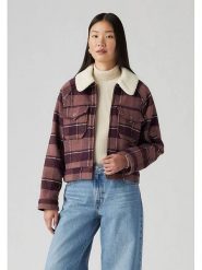 Levi's Kurtka koszulowa w kolorze ciemnofioletowym rozmiar: M. Różowe kurtki Levi's, m, z aplikacjami, z wełny, bez kaptura. Za 303.78 zł.