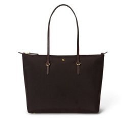Torebka LAUREN RALPH LAUREN. Brązowe torebki klasyczne Lauren Ralph Lauren, bez wzorów, klasyczne, bez dodatków. Za 639.99 zł.