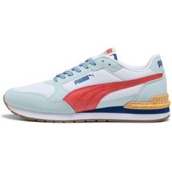 Buty sportowe damskie Puma St Runner V4 L Retro Run. Niebieskie buty treningowe Puma, bez wzorów, bez zapięcia, na fitness i siłownię. Za 390.00 zł.