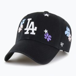 Czapka z daszkiem 47 Brand MLB Los Angeles Dodgers Flora CLEAN UP. Czarne czapki z daszkiem 47 Brand, bez wzorów. Za 139.99 zł.