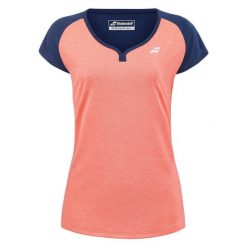 Koszulka damska Babolat Play Cap Sleeve Top fluo strike/estate blue XS. Brązowe topy BABOLAT, xs, bez wzorów, sportowe, bez kołnierzyka, bez ramiączek. Za 120.00 zł.