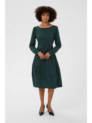 CULTURE Sukienka w kolorze zielonym rozmiar: XL. Zielone sukienki Culture, xl, bez wzorów, bez kołnierzyka, bez ramiączek, midi. Za 152.99 zł.