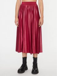 Vila Spódnica plisowana Nitban 14063241 Bordowy Regular Fit. Czerwone spódnice Vila, xs, bez wzorów, z syntetyku, midi. Za 49.99 zł.
