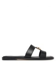 MICHAEL Michael Kors Klapki Ering Flat 40S6ERFS2L Czarny. Czarne klapki MICHAEL Michael Kors, bez wzorów, ze skóry, bez obcasa, bez zapięcia. Za 529.99 zł.