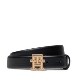 Pasek Damski Tommy Hilfiger. Czarne paski Tommy Hilfiger, bez wzorów. Za 169.99 zł.