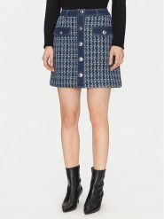 Morgan Spódnica mini 251-JIKI Niebieski Regular Fit. Niebieskie spódnice Morgan, bez wzorów, z syntetyku, mini. Za 159.99 zł.