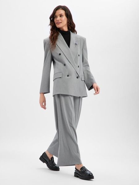 HUGO Marynarka damska - Antegi Kobiety szary jednolity, 38. Szare marynarki i żakiety Hugo, bez wzorów, z wiskozy, biznesowe, bez ramiączek. Za 1,599.95 zł.