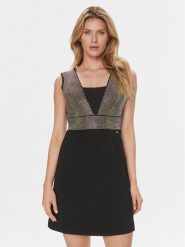 Guess Sukienka koktajlowa Farah W4RK55 KC2C0 Czarny Regular Fit. Czarne sukienki Guess, xl, z aplikacjami, z syntetyku, wizytowe, bez kołnierzyka, bez ramiączek. Za 389.99 zł.