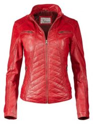 7eleven Skórzana kurtka w kolorze czerwonym rozmiar: 38. Czerwone kurtki 7eleven, bez wzorów, ze skóry, bez kaptura. Za 434.99 zł.