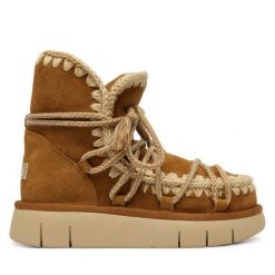 Śniegowce Mou. Brązowe śniegowce Mou, bez wzorów, bez zapięcia. Za 1,139.00 zł.