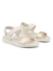 Freyling Sandały w kolorze złoto-beżowym rozmiar: 39. Brązowe sandały Freyling, bez wzorów, klasyczne, z otwartym noskiem, bez obcasa, bez zapięcia. Za 106.38 zł.