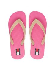 Tommy Jeans Japonki Logo Summer Sandal EN0EN02979 Beżowy. Brązowe japonki Tommy Jeans, bez wzorów, z jeansu. Za 129.99 zł.