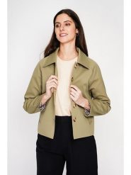 ASSUILI Kurtka przejściowa w kolorze khaki rozmiar: 40. Brązowe kurtki Assuili, bez wzorów, bez kaptura. Za 382.99 zł.