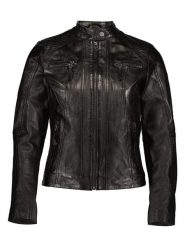 7eleven Skórzana kurtka "Faro" w kolorze czarnym rozmiar: 44. Czarne kurtki 7eleven, bez wzorów, z materiału, bez kaptura. Za 521.99 zł.